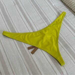 SKIMS Vibrant Neon Yellow Bikini Bottom Thong Swim 3X